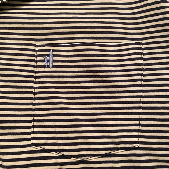 Johnnie O Polo - Navy Blue Stripe - L - Picture 2 of 3